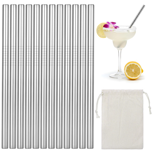 10 Packs Metal Straws Reusable Short Stainless Steel Straws 6.3 Inches Cocktail Coffee Straw Drinking Straw with Storage Bag for Coffee Mugs, Small Glasses or Cups, Silver