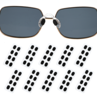 40 Pairs Soft Foam Eyeglass Nose Pads Self Adhesive Glasses Nose Pads Non-Slip Oval Sponge Noses Pad Eyeglasses Support for Glasses Sunglasses and Eyeglasses (Black)