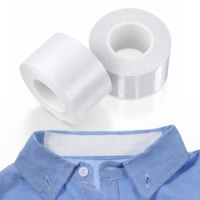 2 Rolls Sweat Pads Collar Protectors for Shirts, Self-adhesive Collar Stays Shirt Collar Protector Comfortable Neck Tapes Collar Sweat Pads for Hat Neck Liner Armpit Tape Protectors (1.18 Inch)