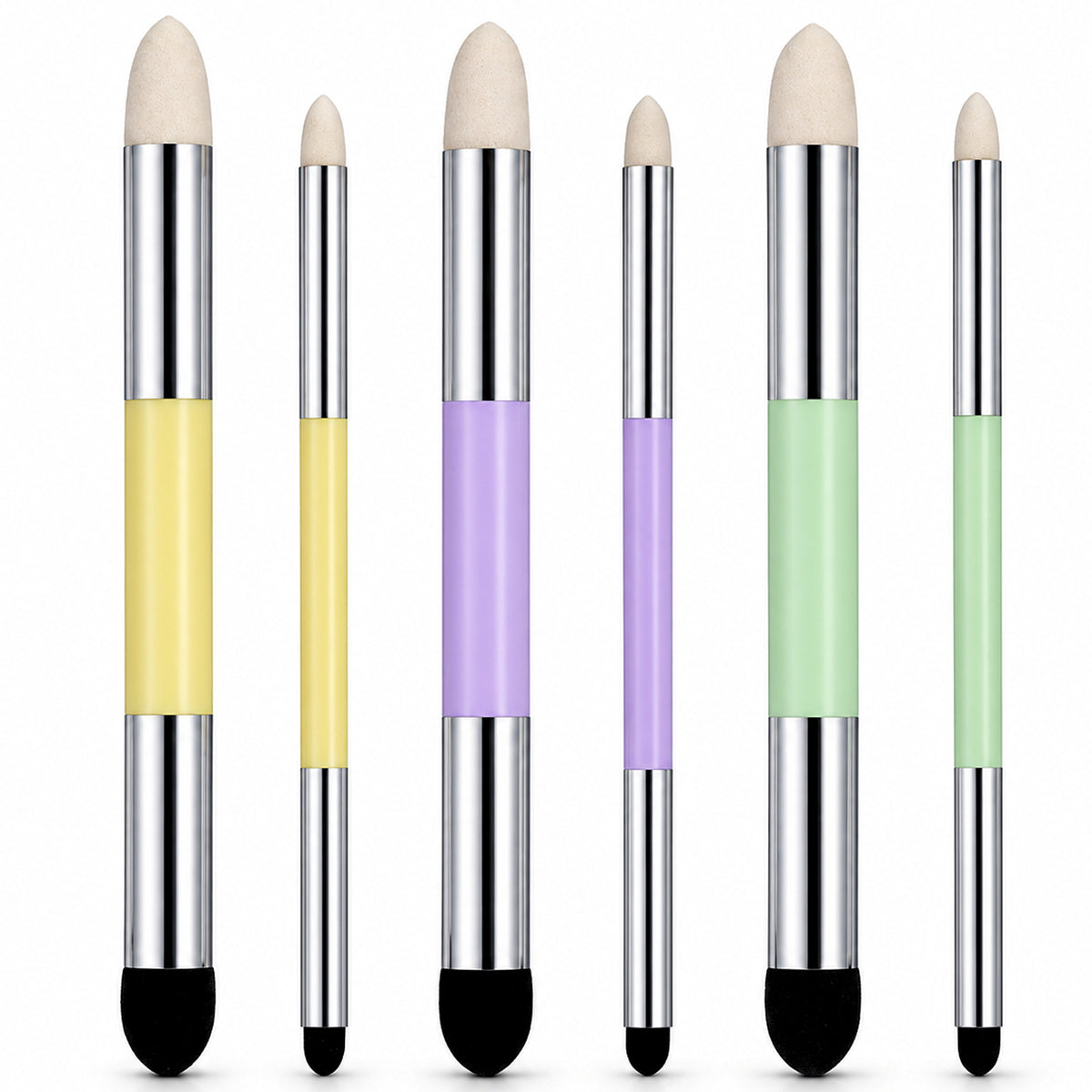 6pcs Artist Blending Sponge Pen Oil Pastel Blending Tools Soft Sponge Brush