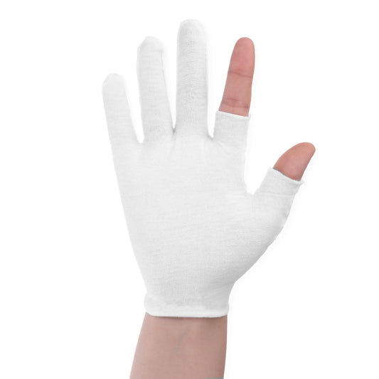 4 Pairs Cotton Moisturizing Gloves Touchscreen Touch Screen Moisturizing Gloves Cotton Gloves for Dry Hands Sleeping Hand Spa Treatment Gloves for Repair Rough Cracked Dry Chapped Hands Skin