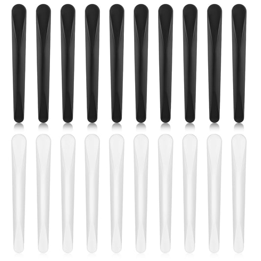 20Pcs Plastic Cosmetic Spatula Plastic Beauty Spoon Reusable Cosmetic Mask Mixing Spoon Spatulas Jelly Mask Spatula Stick Applicator Beauty Facial Tools for DIY Mask Mixing and Sampling