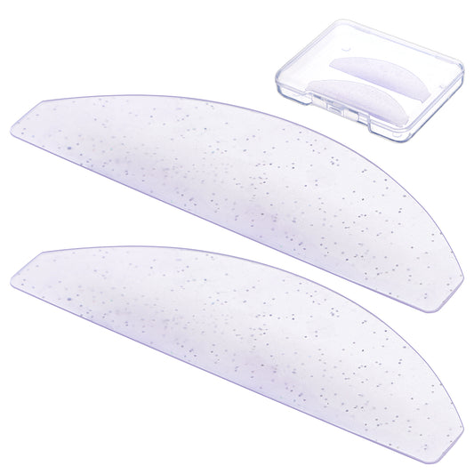 Thin Korean Lash Lift Pad 1mm Ultra Thin Flat Lash Lift Shields for NO.1 Perm Soften Eyelashes Korean Glueless Pads Glueless Lashes Lifting Shield with Storage Case for Salon Usage Flatter Rods