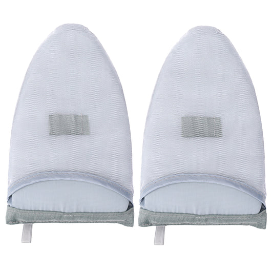 2 Pieces Garment Steamer Ironing Gloves, Portable Steamer Gloves Travel Glove Ironing Board Anti-Steam Mitt with Finger Loop for Standing Hanging Handheld Garment Steamer Accessories, Heat Resistant