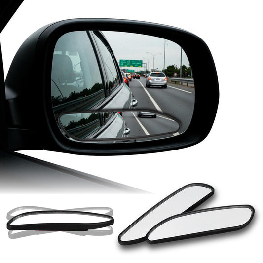 2 Pack Blind Spot Mirrors for Cars, 5.5" Wide Angle Convex Rear View Mirror Blindspot Mirror, Adjustable Up/Down Tilt, Glass Stick-On Design Blindspot Mirrors for SUV, Truck, Traffic Safety