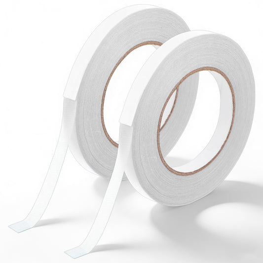 Gtziqa 2 Rolls Hemming Tape for Pants, 1/2Inch*66 FT Double Sided Tape for Clothes No Sew No Iron Hem Tapes Sticky Strong Adhesive Hemming Tapes for Curtains Jeans Pants Clothing Fabric Arts