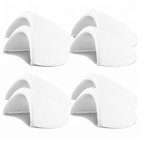 4 Pairs Set-in Shoulder Pads, Thickness 1.5cm Sewing Foam Pads Shoulder Pad Shoulder Enhancer for Women Men Blazer Suit Coat Jacket T-Shirt Clothes Sewing Accessories (White)
