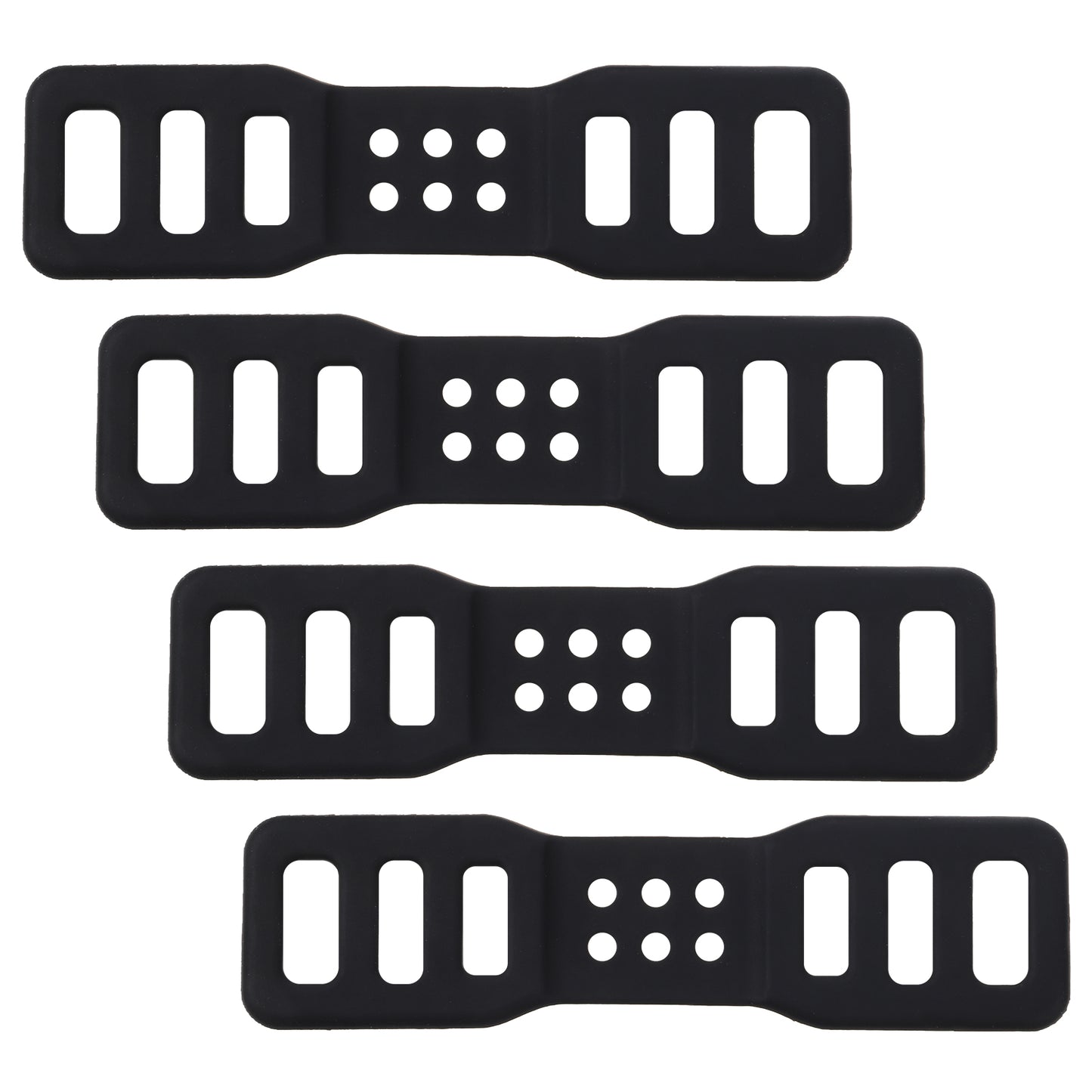 Zelphvt Bike Silicone Band, 4 Pcs Bicycle Light Silicone Straps Cycling Bicycle Rubber Straps Silicones Mount Band for Flashlights for Bicycles Handlebar and Light Sets