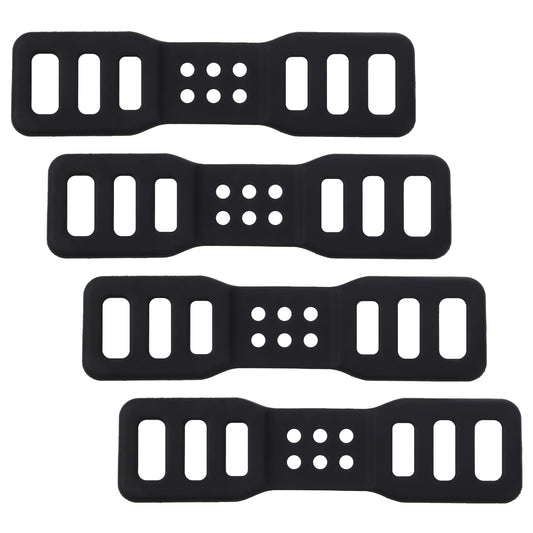 Zelphvt Bike Silicone Band, 4 Pcs Bicycle Light Silicone Straps Cycling Bicycle Rubber Straps Silicones Mount Band for Flashlights for Bicycles Handlebar and Light Sets