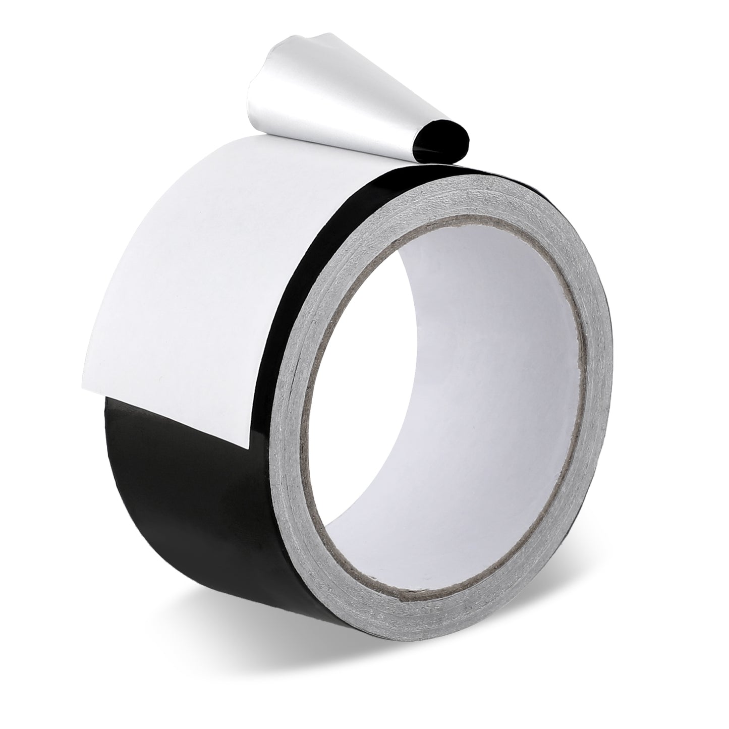 Sliverdew 20m Black Aluminum Foil Duct Tape, 2 inch Aluminum Foil Tape High Temp Heavy Duty Adhesive Sealing Tape for Pipes Repairing, Insulating, Heating and Ventilation (HVAC) Duct Work