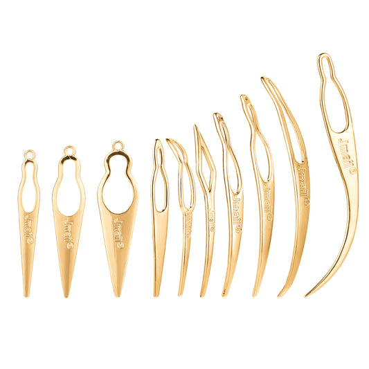 10 Pcs Interlocking Tool for Locs Hair Locking Tool Metal Sisterlock Retighten Tool Microlocs GoldCrochet Hook for Maintaining Dreadlock Hair Extensions Styling Dreads Hair Tightening, Gold