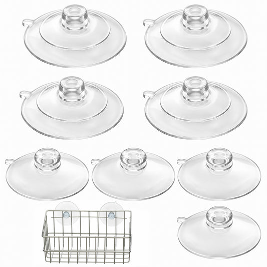 8 PCS 2 Sizes Suction Cups for Shower Caddy, Large Suction Cups