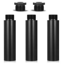 3 Pcs Mic Stand Extension Tube 5/8 Inch Thread Microphone Extension Pipe Aluminium Alloy Mic Stand Extender Microphone Extension Rod with 2 Pcs Metal Adapter Screw Boom Tubes for Desk Stand Arm Stand
