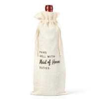 Maid of Honor Proposal Wine Bag, Maid of Honor Gifts Wedding Burlap Wine Bag, Bridesmaid Gifts for Women Bestie Bridesmaid Proposal Pairs Well with Duties, Bridal Shower or Engagement Gift Supply