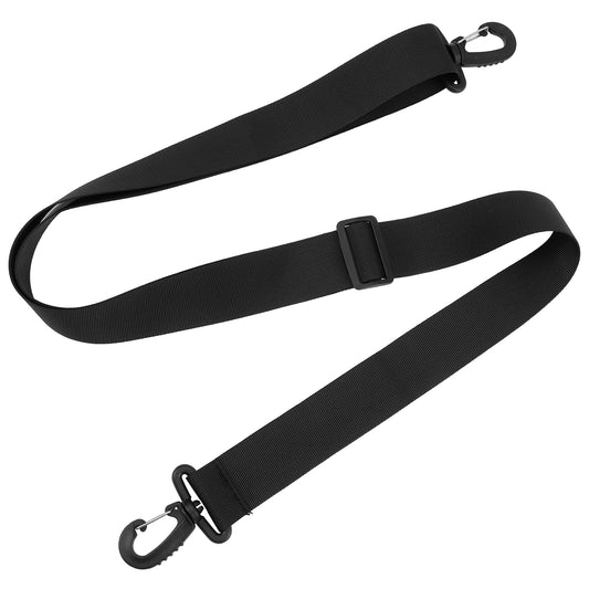Xelsluthe Black Adjustable Shoulder Straps With Clips, Replacement Crossbody Strap For Bags, Water Bottle Carrier, Sling Bag, Briefcase, Handbag, Jet Black
