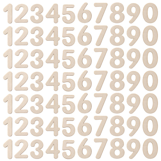 1.5 inch Wooden Numbers, Unfinished Wood Numbers for DIY Crafts