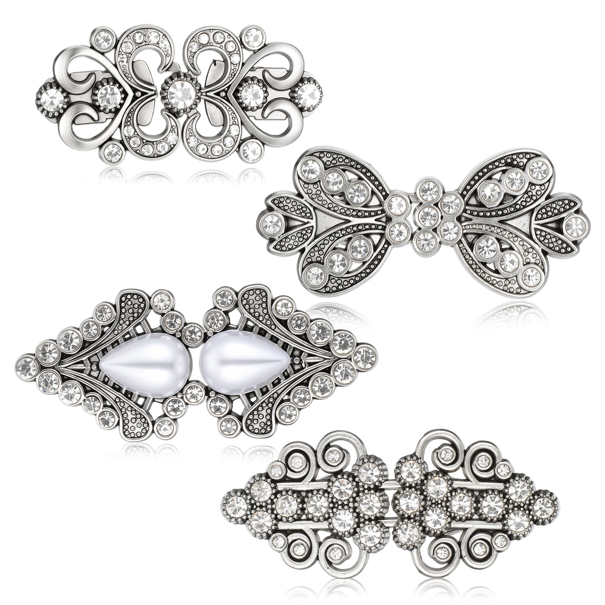 4 Pcs Cloak Clasp, Sweater Clips to Hold Sweater Together