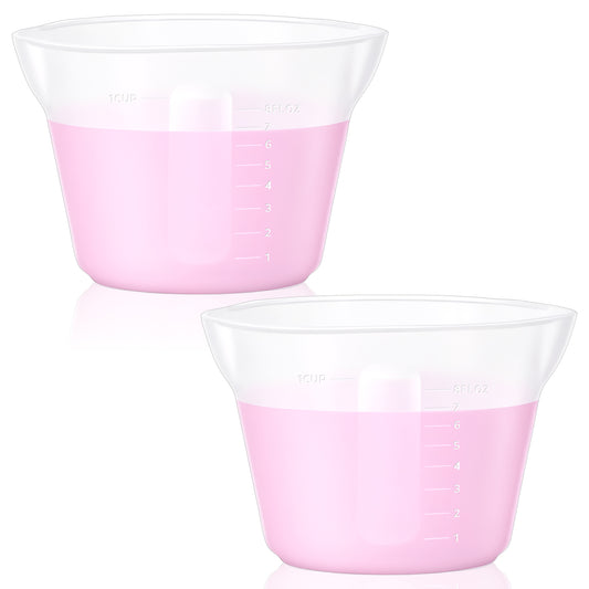 250ml Silicone Measuring Cup 2pcs Laundry Detergent Silicone Mixing Cup
