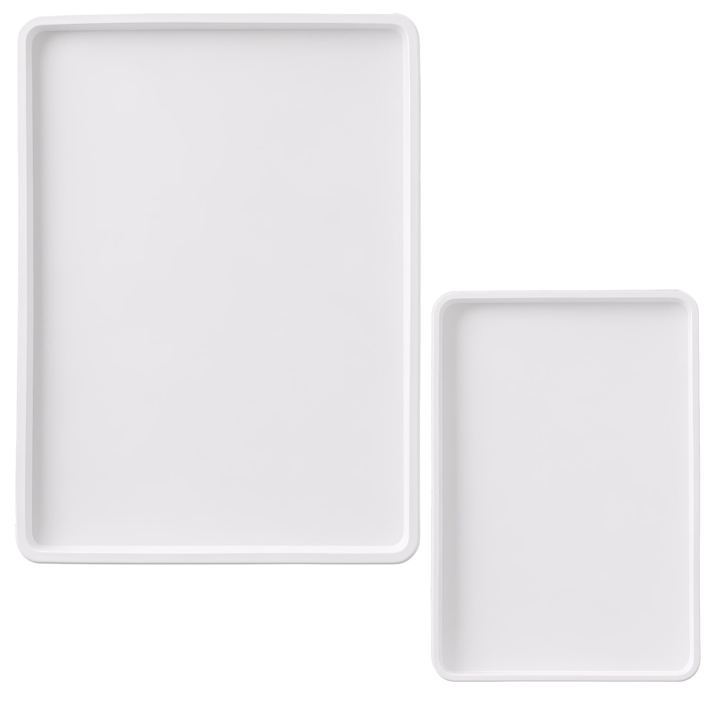 Psiriol 2Pcs 5x3.5 inch Rectangle Silicone Molds Resin Tray Molds