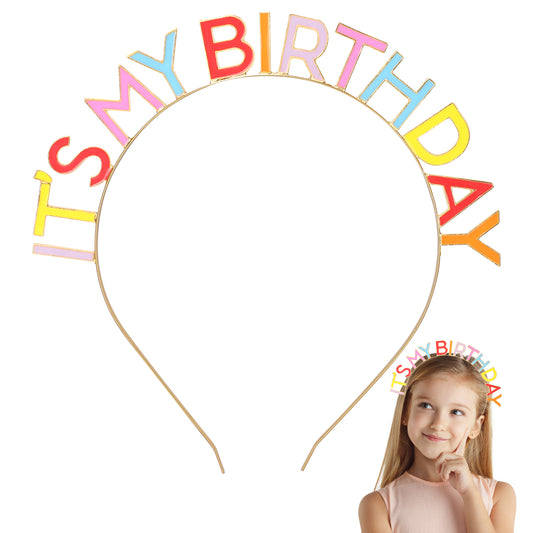 Mozeat Lens Happy Birthday Crowns for Women It's My Birthday Headband Birthday Tiara for Women Headband Birthday Headpiece Birthday Crown for Women Birthday Gift Party Decorations