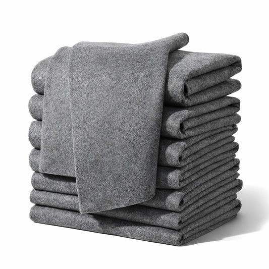 SynHHergyx Thickened Magic Cleaning Cloth, 8 Pcs 12 × 12 Inch Microfiber Streak Free Magic Cleaning Cloths for Glass Reuseable Cleaning Cloths for Windows, Mirror, Cars, Stainless Steel (Grey)