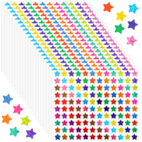 2400 Pcs Holographic Star Stickers for Kids Reward, 20 Sheets Small Star Stickers Sparkly Holographic Rainbow Sticker Chart Glitter Stars Sticker for School Student Planner Classroom Teacher Supplies