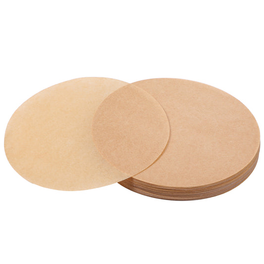 200 Pcs Parchment Paper Rounds 4 Inch Round Cake Liners, Baking Parchment Circles, for Round Cake Tin Air Fryer Springform Cakes Tin Tortilla Press, Brown