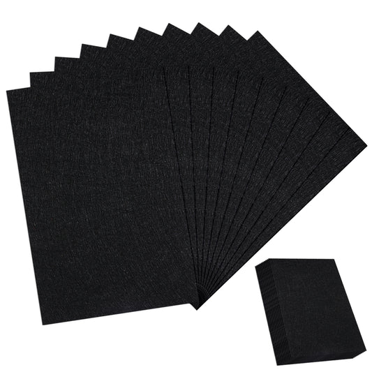 Black Felt Sheets, 10 PCS 7" X 11" Felt Sheets for Crafts 1mm Non-Woven Craft Felts Paper for Sewing DIY Projects