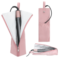 Hot Tool Mat Holder Curling Iron Travel Bag Curling Iron Case Hot Tools Organizer for Flat Curling-Iron Home Travel (Pink)