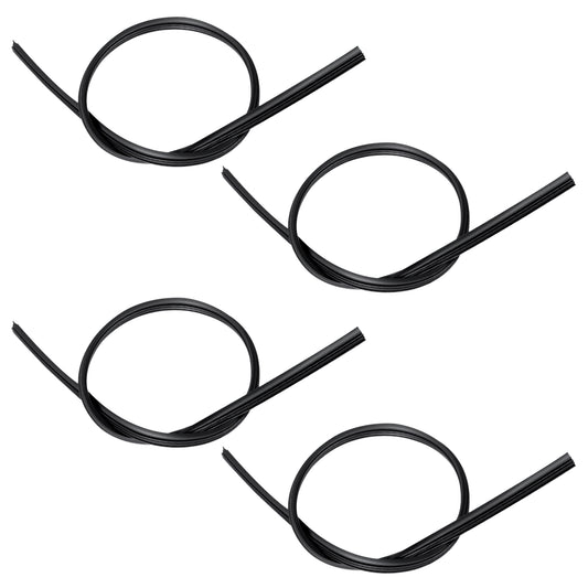4 Pcs Silicone Wiper Blade Refill Adjustable Size of Universal Replacement 28 inch Wiper Refills Windshield Wipers Refill Replacement for Front Rear Windshield Wipers Baldes Rubber Strip