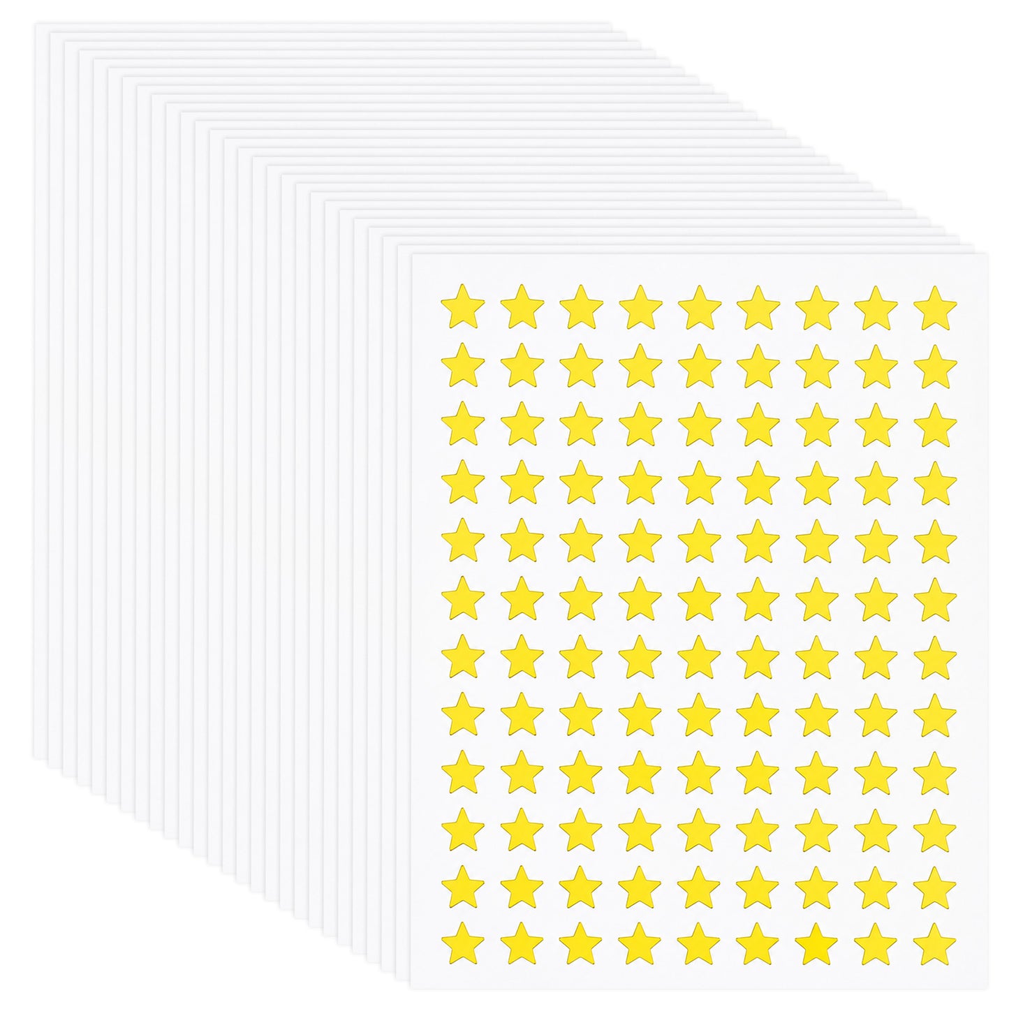 3240 Pcs 0.3" Gold Star Stickers Mini Gold Star Sticker for Reward 30 Sheets Sparkly Holographic Stickers for School Planner, Behavior Chart, Reward Charts