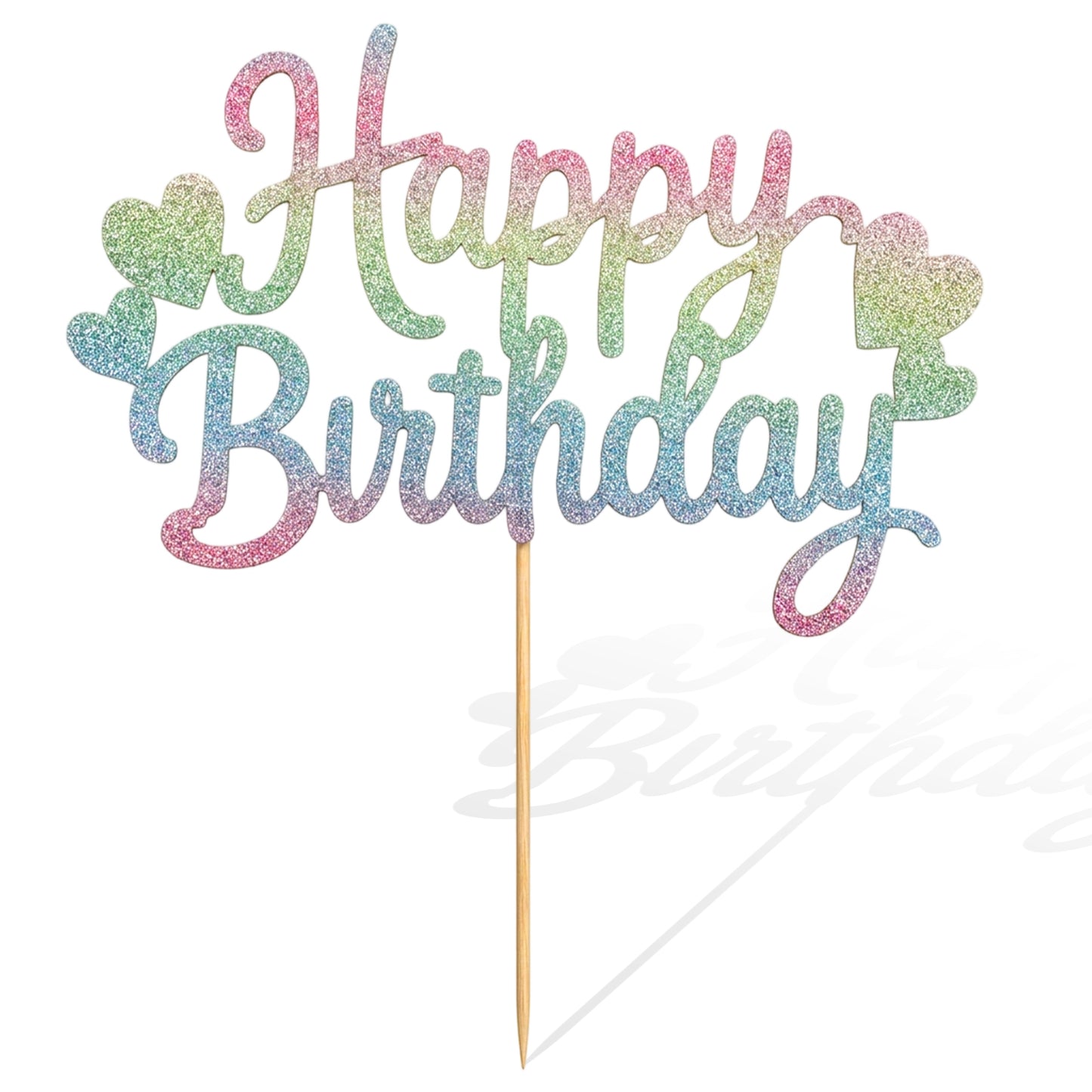 Colorful Glitter Happy Birthday Cakes Topper Birthday Party Decoration