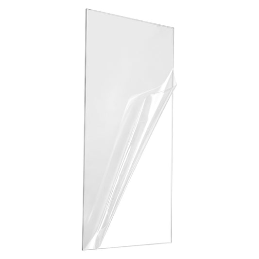 Acrylic Clear Cake Scraper 8 Inch Cake Scraper Smoother Large Smoothe Acrylic Scrapers for Cream Frosting Pastry Cutter (with Protective Film)