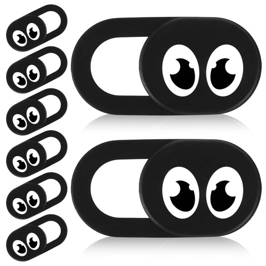 Psyqtsuary 8PCS Webcam Cover Slide, Laptop Camera Cover Ultra Thin Laptop Camera Cover, Phone Computer Camera Cover Slide Web Cam Privacy Cover Camera Blocker for Pc Tablet Cell Phone Desktops Black