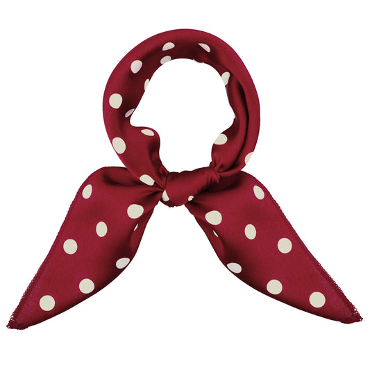 FdcLixuvol Chiffon Scarf Square Red Neck Scarf Red Polka Dot Bandana Square Handkerchief 1950s Vintage Bow Headband Head Scarves Bandana Headband Satin Scarves for Women and Girls