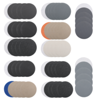 3 Inch Sanding Discs, 60 Pcs Wet Dry Sandpaper Pads 60/80/100/150/320/600/1000/1200/2500/4000/7000/10000 Grit for Wood Metal Jewelry Car Polishing