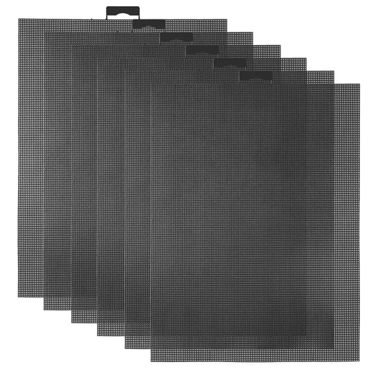 14TC Plastic Canvas Sheets, 6 PCS Plastic Mesh Fabric Plastics Cross Stitch Canvas, Eye Mesh for Embroidery, PlasticMesh Sheet for DIY Handicraft Knit Projects, Cross Stitch Supplies, 11x8.26 Inch