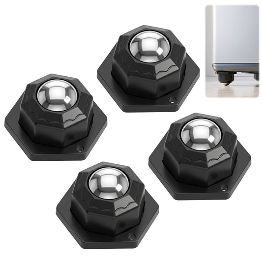 4 PCS Self Adhesive Caster Wheels, Stick on Wheels for Furniture