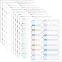 160pcs Waterproof Water Bottle Labels Removable Write-On Stickers 2 Sizes Self-Laminating Name Labels Writable Bottle Name Custom Stickers Name Tags for School Daycare Supplies Essential Kitchen