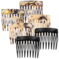 Hair Combs Slides for Women, 6 PCS French Side Comb 9 Teeth Decorative Hair Combs Non Slip French Hair-Comb for Women Girls Bun Hair-Styling Accessories