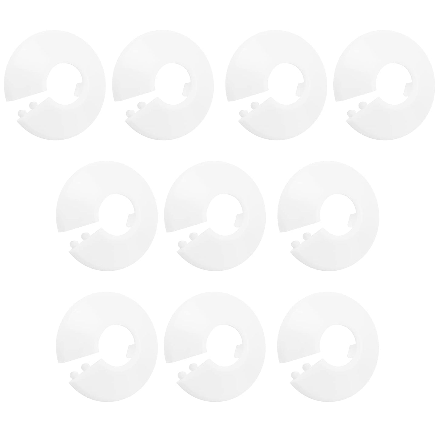 10 Pcs Radiator Pipe Covers White Plastic Radiator Pipe Collars Pipe Sleeve Covers Radiator Pipe Caps Cover for 15 mm Diameter Pipe