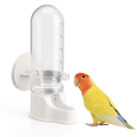 2 Pcs Automatic Bird Water Dispenser Hanging for Cage, White