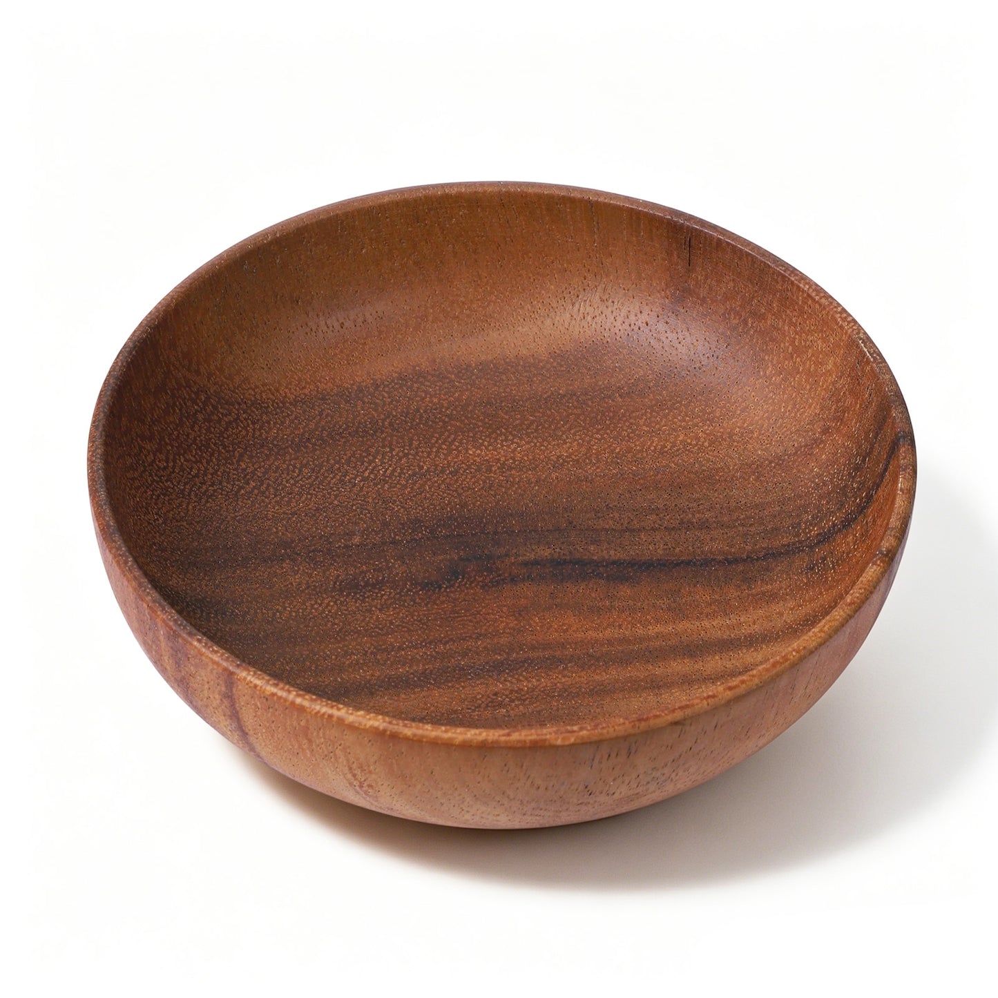 Skrfren 4.7Inch Acacia Decorative Bowl Round Keys Bowl for Entryway Tabletop Organizer Small Wooden Bowls for Keys, Wallet, Candy, Cookies (4.7" x 4.7" x 1.5")