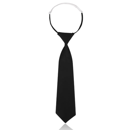 KALIONE Ties for Women 13" Pre Tied Adjustable Necktie for Girls/Boys Black Tie for Women Skinny Necktie for School Uniforms JK/JC Cosplay Graduation Business Wedding