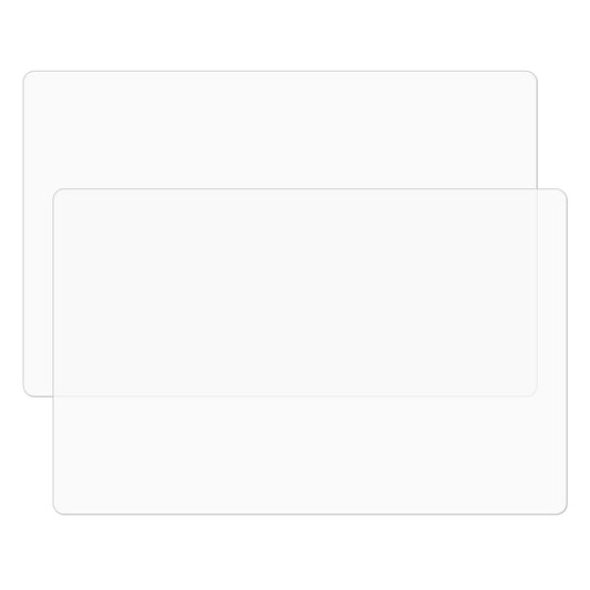 2pcs Small Silicone Mats for Crafts,7.9X9.45Clear Countertop Protector Mat Silicone Placemats Multipurpose Table Placemats Silicone Pastry Mat for Kitchen,Dining,Translucent,Non-Slip Heat Resistant,