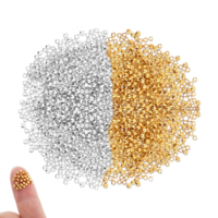 4000 Pieces 2mm Metal Round Crimp Beads for Jewelry Making, Smooth Crimping Beads Jewelry Crimp Beads Metal Spacer Beads Silver Beads and Gold Beads for Bracelets Bracelet (Gold and Silver)