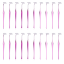 20 Pcs Eyebrow Razor Women Eyebrow Trimmer Stainless Steel Blade with Plastic Protective Cover T Shape Face Razor for Facial Hair Armpit Hair Leg Hair