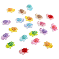 Jxiwfvl 30PCS Mini Resin Turtles, Mini Glow in the Dark Animals Figurines Sea Turtle Resin Figures Tiny Figures Small Marine Craft Decoration for Miniature Dollhouse Garden Decor Landscapes