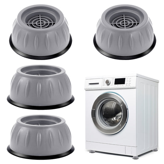Anti Vibration Pads for Washing Machine, 4 PCS Anti Slip Washing Machine Foot Pads Anti-Walk Noise Reducing Anti-Vibration Rubber Washing Machine Feet Pads Anti Slip Vibration Mat for Dryer Washer