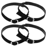 Gtziqa Shoe Straps for Heels, 2 Pairs Adjustable PU Leather Shoe Strap Extender Detachable Elastic High Heel Ankle Straps Anti-loose Shoelaces with Buckle for Women Girls Holding Loose Heels